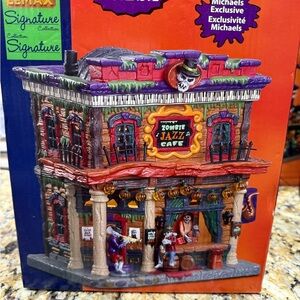 Lemax Spooky Jazz Cafe with Multicolor Details